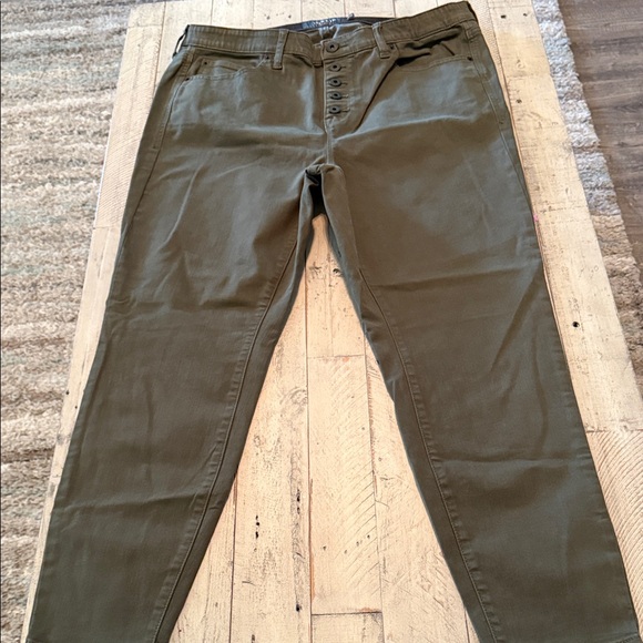 Torrid Olive Green Sky High Skinny with Button Fly Sz 18R - Picture 5 of 11